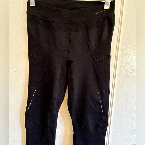 FALKE COMPRESSION LONG TIGHTS WOMEN Size L Black Activewear, Running, Germany - Picture 4 of 16